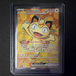 Pokemon Meowth EX POR 107/088 Basic Card 170 HP Last-Ditch Catch Tuck Tail - Image 1