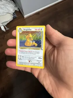 Dragonite Holo Rare 4/62 Fossil Set 1999 Pokemon Card - Image 1