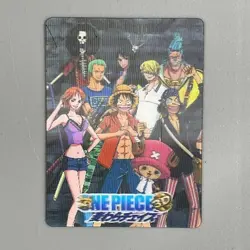 S1086 Straw Hat Crew 3D Mugiwara Chase Japanese One Piece Meiji Card 2011 Nami - Image 1