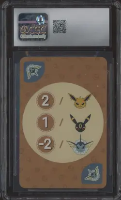 2019 Pokemon Korean Playing Cards Point Salad Eevee Edition Vaporeon CGC 10 - Image 2