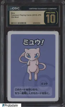 2019 Pokemon Japanese Playing Cards Old Maid Mew CGC 10 PRISTINE - Image 1
