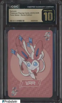 2019 Pokemon KOR Playing Cards Point Salad Eevee Edition Sylveon CGC 10 PRISTINE - Image 1