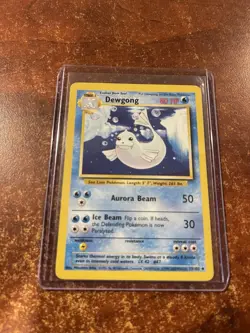 Pokemon Card Dewgong Shadowless 1st Edition Base Set Uncommon 25/102 - Image 1