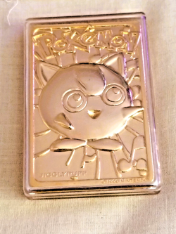 Jigglypuff 1999 Pokemon 23K Gold Plated Burger King Nintendo Trading Card - Image 1
