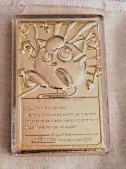 Jigglypuff 1999 Pokemon 23K Gold Plated Burger King Nintendo Trading Card - Image 5