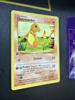 Pokemon Card Charmander 46/102 1st Edition Shadowless Base Set 119💎LP💎 - Image 2