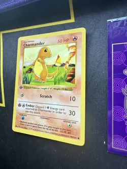 Pokemon Card Charmander 46/102 1st Edition Shadowless Base Set 119💎LP💎 - Image 3