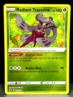 Radiant Tsareena - 016/195 - Pokemon TCG Silver Tempest Radiant Rare Card - NM - Image 1
