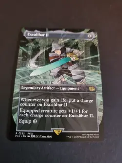 BORDERLESS 0352 Excalibur II FFIX FIN Final Fantasy MTG NM - Image 1