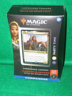 MTG COMMANDER LEGENDS: BATTLE FOR BALDUR'S GATE PARTY TIME SEALED D & D - Image 1