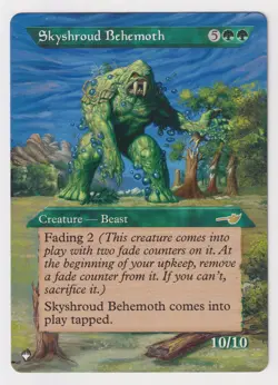 Altered Skyshroud Behemoth LP WOTC MTG Magic Hand Painted Unique Extended Art! - Image 1