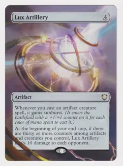 Altered Lux Artillery HP WOTC MTG Magic Hand Painted Unique Extended Art Rare! - Image 1