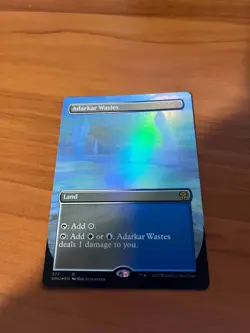Adarkar Wastes (Borderless) Dominaria United (377) Foil LP MTG FREE SHIPPING - Image 1