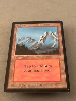 Mountain MTG Beta 298 (B)—Lightly Played Excellent+—Vintage Magic: the Gathering - Image 3