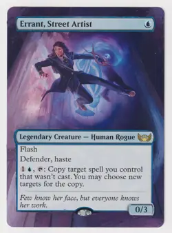 Altered Errant, Street Artist LP WOTC MTG Hand Painted Unique Extended Art! - Image 1