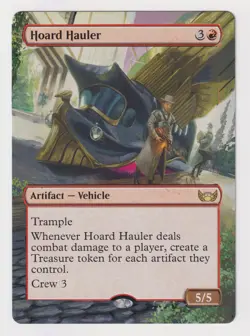 Altered Hoard Hauler HP WOTC MTG Magic Hand Painted Unique Extended Art Rare! - Image 1