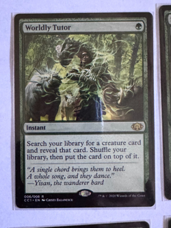MTG- Commander Collection: Green - Worldy Tutor Sylvan Library - Complete - Open - Image 2