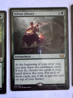 MTG- Commander Collection: Green - Worldy Tutor Sylvan Library - Complete - Open - Image 3
