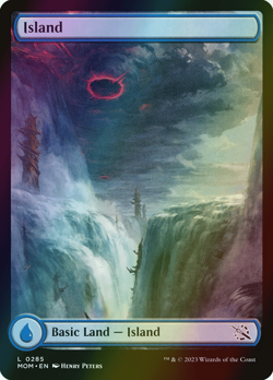 MTG Island (285) Full Art Foil ** March of the Machine ** English - Image 1