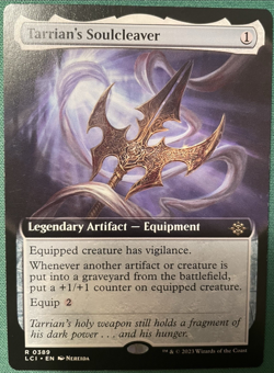 2024 Tarrian's Soulcleaver (Extended Art) NM Lost Caverns of Ixalan Magic MTG - Image 1