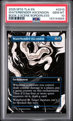 2025 MTG AVATAR: THE LAST AIRBENDER #0310 WATERBENDER ASCENSION PSA 10 - Image 1