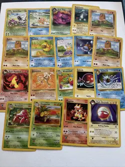 Vintage Pokemon Card Lot WOTC Base Rocket TCG LP/P Average Condition - Image 1