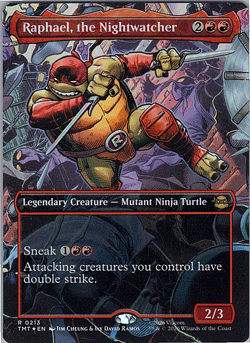 Raphael, the Nightwatcher - Foil (Borderless) Teenage Mutant Ninja Turtles - Mtg - Image 1