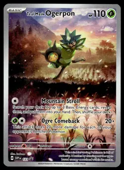 Pokemon TCG SV: Scarlet & Violet Promo Cards #123 Teal Mask Ogerpon NM - Image 1