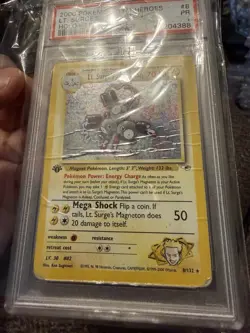 2000 POKEMON GYM HEROES HOLO-1ST EDITION #8 LT. SURGE'S MAGNETON PSA 1 - Image 2