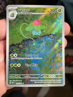 Pokemon TCG Ivysaur Scarlet Violet-151 Holo Card 167/165 IR English - Image 1