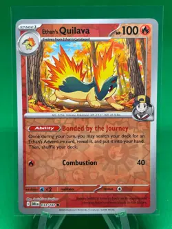 Ethan's Quilava - 033/182 - Destined Rivals - Common Reverse Holo - NM Pokemon - Image 1