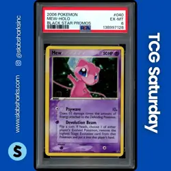 2006 POKEMON NINTENDO BLACK STAR PROMO #040 MEW HOLO PSA 6 - Image 1