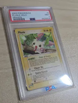 PSA 9 MINT Pokemon PLUSLE Holo Rare 2003 ex Dragon 8/97 - Image 5