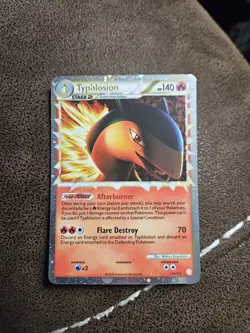 Typhlosion 110/123 HeartGold SoulSilver Ultra Rare Pokemon Card TCG Near Mint NM - Image 1