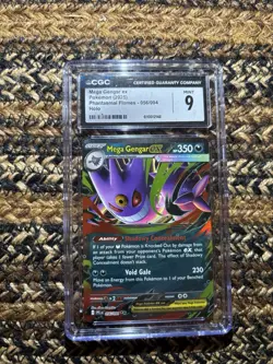 Mega Gengar EX 056/094 Pfl En-phantasmal Flames Pokemon PSA 9 - Image 1