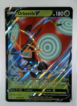Orbeetle V SWSH078 Holo Black Star Promos Pokemon TCG JUMBO Grass - Image 1