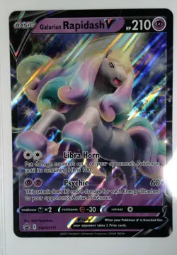 Pokemon Galarian Rapidash V SWSH111 JUMBO Promo - SWSH - VLP - Image 1