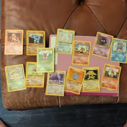 Lot of 13 pokemon cards, 2nd edition , holographic x2, lightly used - Image 1