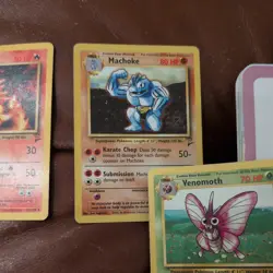 Lot of 13 pokemon cards, 2nd edition , holographic x2, lightly used - Image 3