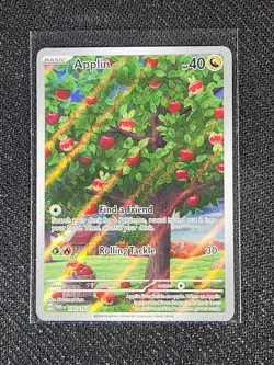 Pokemon Applin Illustration Rare 185/167 Twighlight Masquerade - Image 1