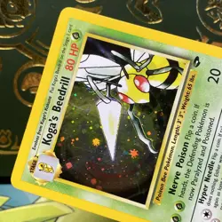 Pokemon 2001 Gym Challenge Kogas Beedrill Holo - 9/132- LP - Image 3