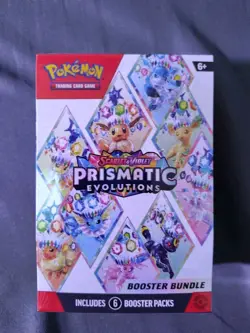 Sealed Pokemon TCG Scarlet & Violet Prismatic Evolutions (6 pk) Booster Bundle!! - Image 1