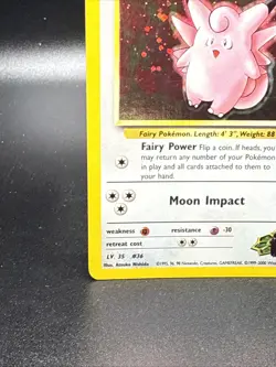 Pokemon TCG Erika's Clefable Gym Heroes Holo Rare - Image 3