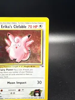 Pokemon TCG Erika's Clefable Gym Heroes Holo Rare - Image 5