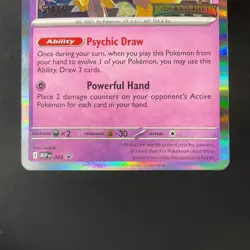 Alakazam Pokemon Mega Evolution Staff Promo #003 - Image 4
