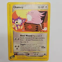 Pokemon Chansey 90HP Uncommon Expedition Base Set 072/165 Regular 2002 - Image 1
