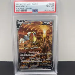 Fa/Entei V - Crown Zenith - Pokemon Sword And Shield Crown Zenith GG36 NM PSA 10 - Image 1