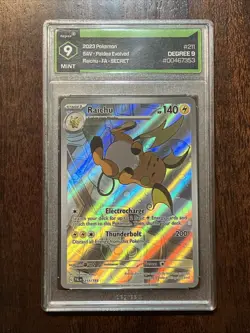 2023 Pokemon Raichu 211/193 Paldea Evolved (Rare) Holo Degree 9 Free Shipping - Image 1