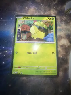 Chikorita MEP 069 - NM Pokemon Mega Evolution Perfect Order Holo Promo - Image 1