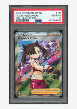 Pokemon PSA 10 Marnie's Pride Ultra Rare 2022 171/172 Brilliant Stars English - Image 1